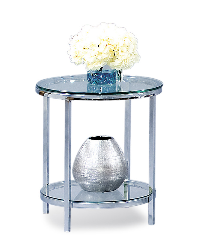 Patinoire Round End Table